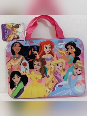 NWT Disney Princess Padded Laptop Case, Utility Case